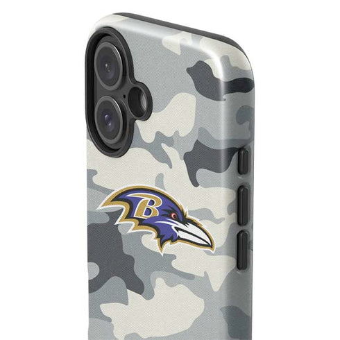 NFL Baltimore Ravens Camo iPhone 16 Impact Case